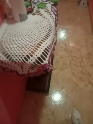 Camino de mesa crochet blanco