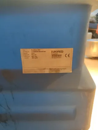 Carro basculante 600L con ruedas