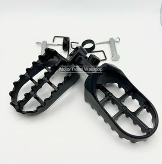 2x estriberas moto universal negro