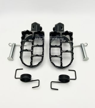 2x estriberas moto universal negro