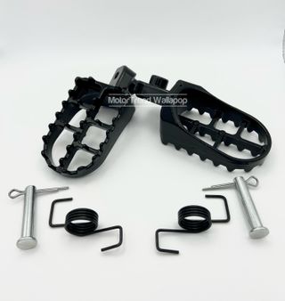 2x estriberas moto universal negro