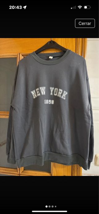 Sudadera gris New York 1898