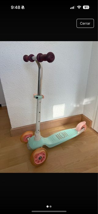 Patín Decathlon 3 ruedas con luces