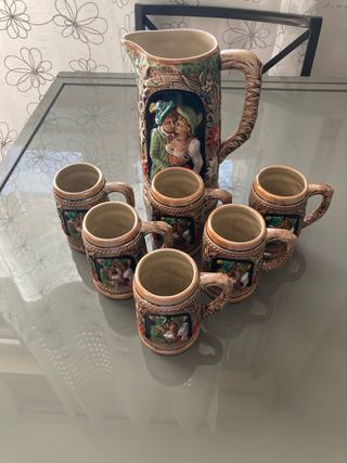 Set Brocca e Bicchieri Birra Tedesca