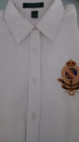 Camisa Lauren Ralph Lauren Blanca Talla M