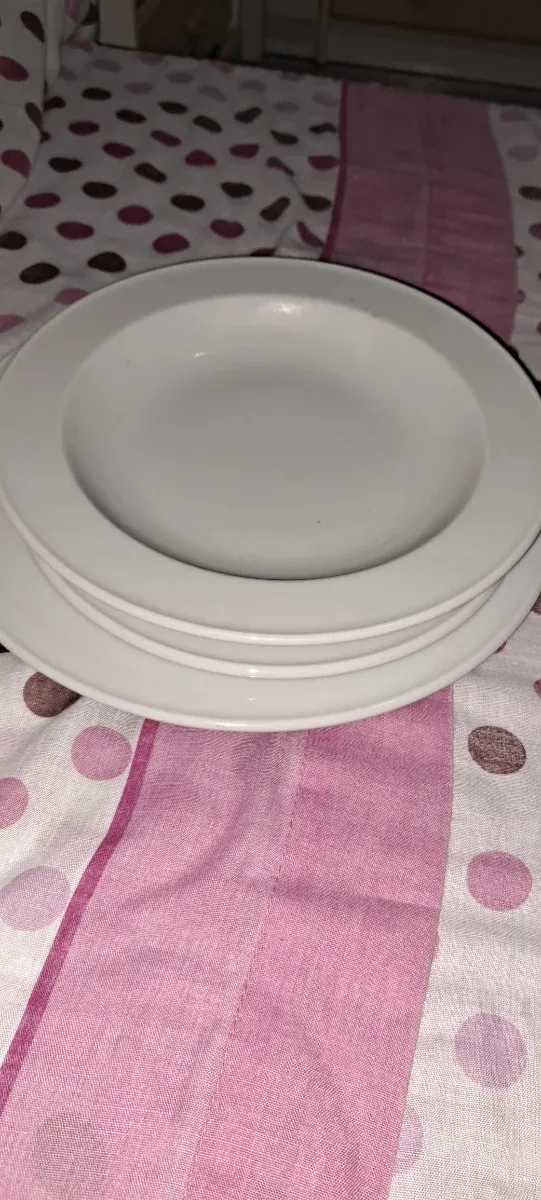 Vajilla tipo hotel porcelana blanca