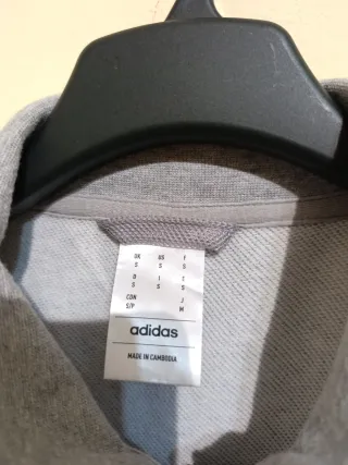 Chaqueta Sudadera Adidas Gris