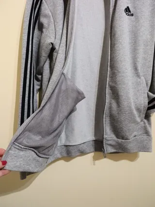 Chaqueta Sudadera Adidas Gris