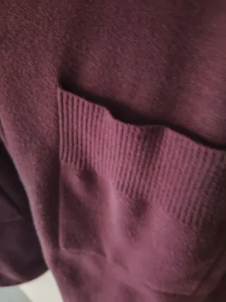 Cárdigan burdeos Parfois con Cremallera