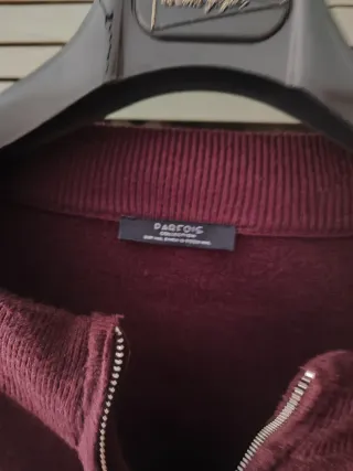 Cárdigan burdeos Parfois con Cremallera