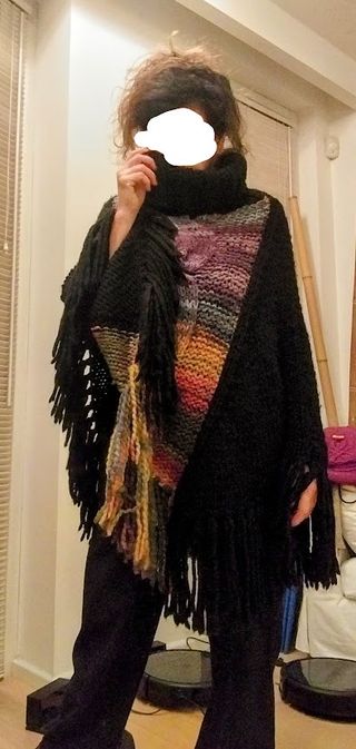 Elegante Poncho / Mantella di lana