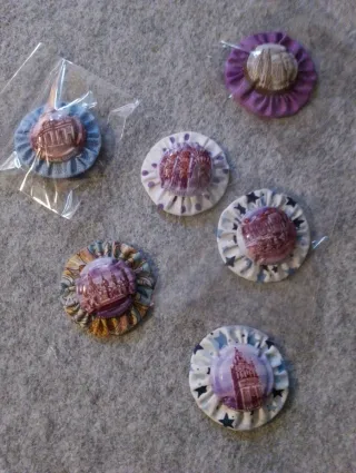 Imanes para nevera con edificios distintas ciudade