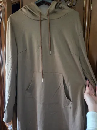 Vestido Sudadera Marrón