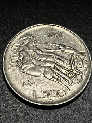 5 Lire 500 Argento 1961