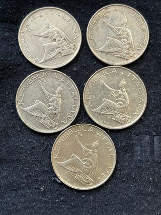 5 Lire 500 Argento 1961