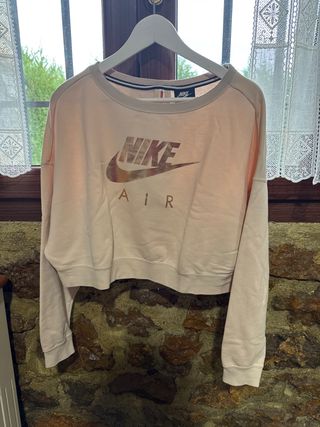Sudadera Nike Air Crop Rosa