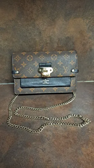 Bolso Louis Vuitton Vivian Piel Marrón y Negro