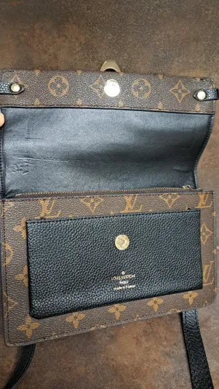 Bolso Louis Vuitton Vivian Piel Marrón y Negro