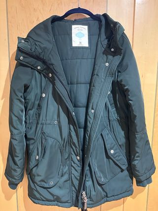 Chaquetón Bershka Verde Talla M