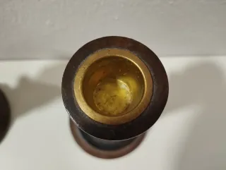 Candelabros de madera tallada