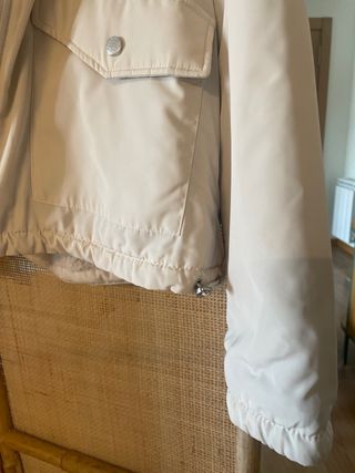 Chaqueta reversible Only beige/gris