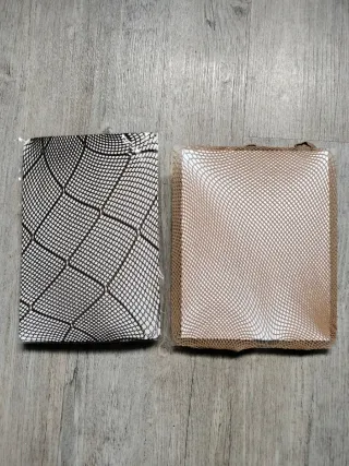 Medias de rejilla  marrones