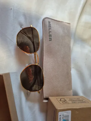 Occhiali da sole Meller dorati e marroni