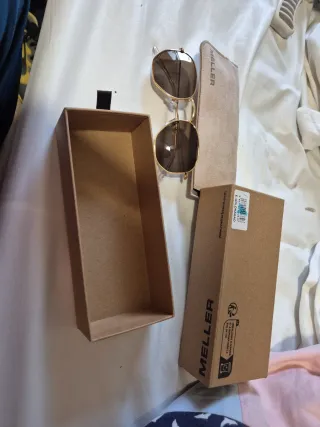 Occhiali da sole Meller dorati e marroni