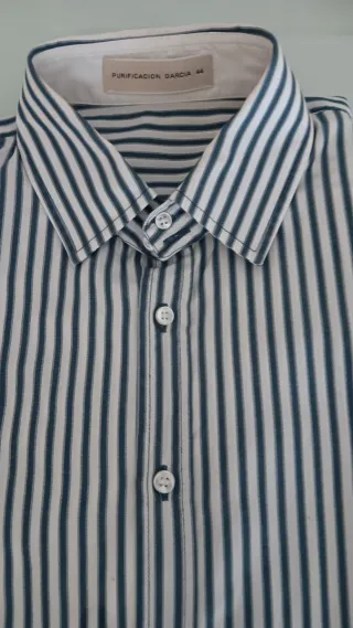 Camisa rayas azules mujer talla 44