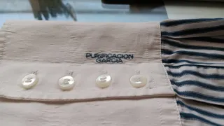 Camisa rayas azules mujer talla 44