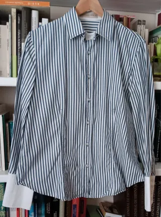 Camisa rayas azules mujer talla 44