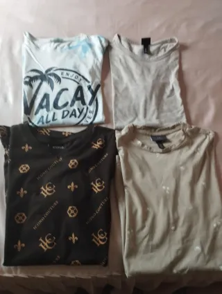 Pack 4 Camisetas Unisex Talla XS