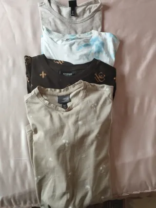 Pack 4 Camisetas Unisex Talla XS