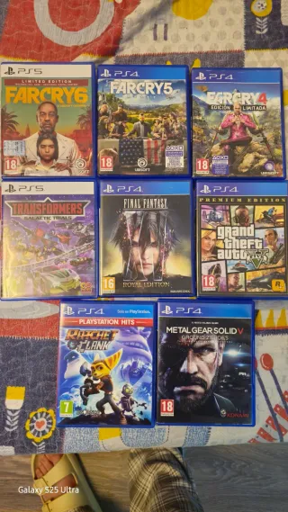 Juegos PS4/PS5: 40e lote completo,  10e individua