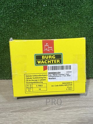 8 Pares de Llaves bloque/bloqueo Burg-Wächter