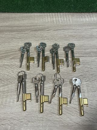 8 Pares de Llaves bloque/bloqueo Burg-Wächter