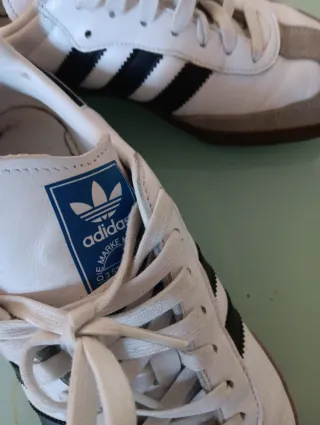 Adidas Samba Blancas y Negras Talla 42