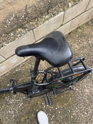 Bicicleta Eléctrica Plegable Negra