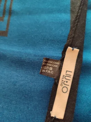 Sciarpa Liu Jo donna blu e nera