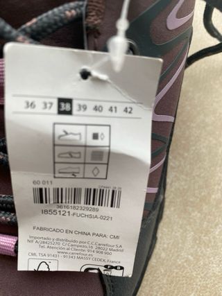 Zapatillas montaña mujer morado/rosa