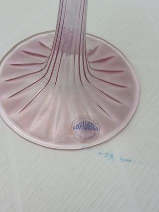 Coppia Portacandele Vetro Soffiato Tulipano