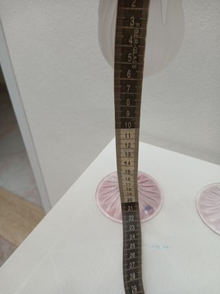 Coppia Portacandele Vetro Soffiato Tulipano