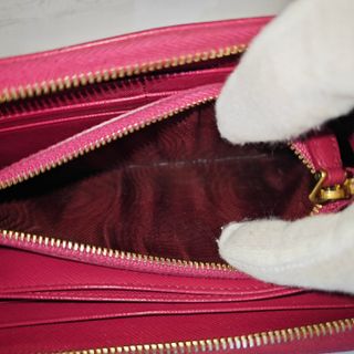 Borsa lunga Prada rossa con fiocco