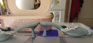 Sandalias tejana Stradivarius azules