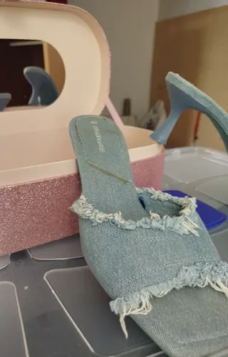 Sandalias tejana Stradivarius azules