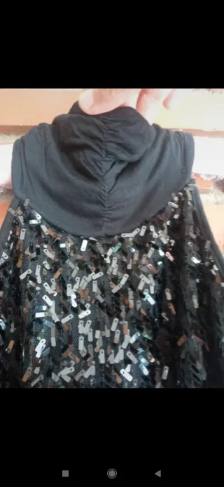 Vestido lentejuelas negro
