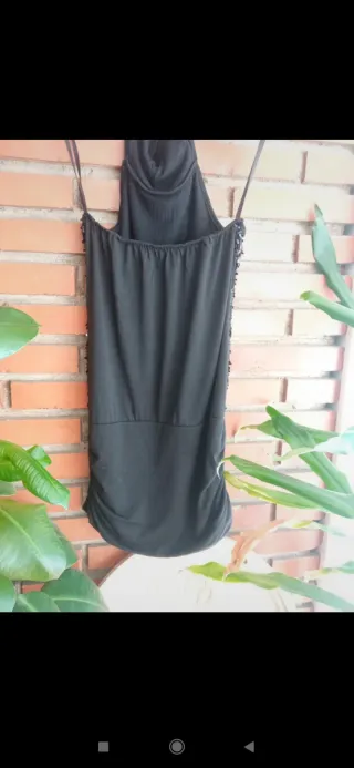 Vestido lentejuelas negro