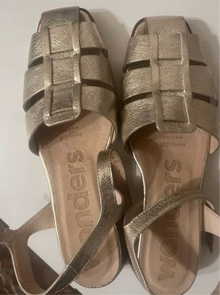 Sandali Cangrejeros Wonders Dorati