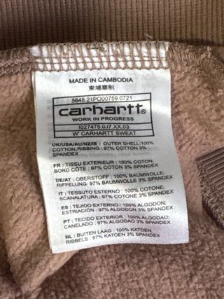 Sudadera Carhartt rosa