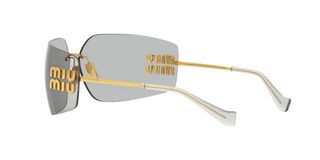 Occhiali da sole Miu Miu dorati e grigi